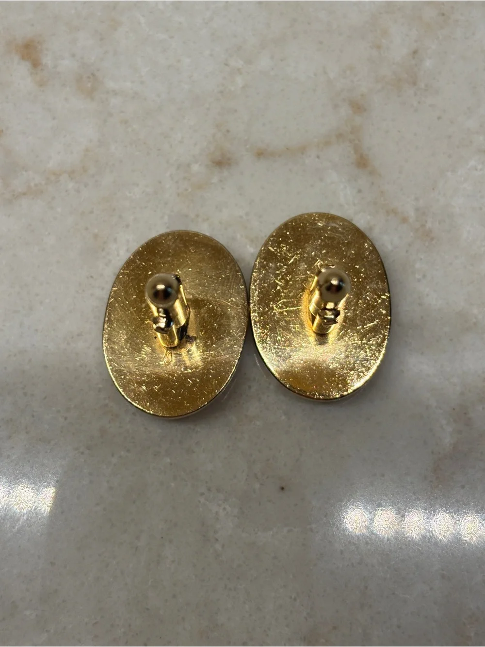 Vintage Beaux Arts Swank Roman Soldier Cameo Cufflinks Imported Stones